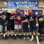 Jonathan Banks, Amer Abdallah, Viddal Riley, Freddie Roach, Badou Jack and Jeff Mayweather (left to right). Photo Credit: Amer Abdallah