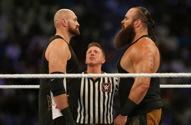 Fury beat Braun Strowman in the WWE Crown Jewel last October Photo Credit: Reuters/Ahmed Yosri