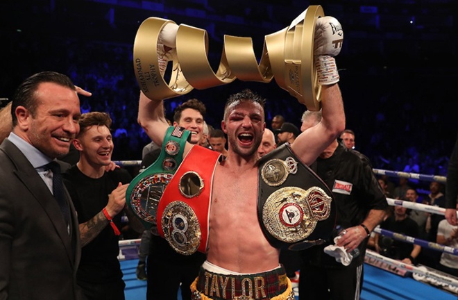Taylor claimed the prestigious Muhammad Ali trophy with victory over Prograis Photo Credit: Mark Robinson/Matchroom Boxing