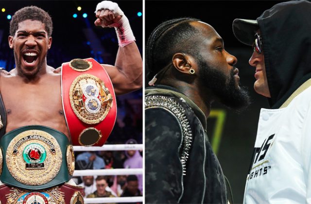 Anthony Joshua says Deontay Wilder may has a 