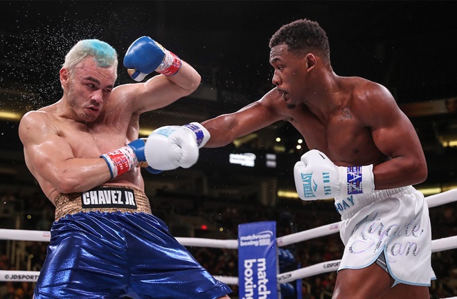 Daniel Jacobs returns following his victory over Julio Cesar Chavez Jr in December Photo Credit: Ed Mulholland / Matchroom Boxing