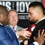 Dubois shoved Joyce at a fiery opening press conference in February Photo Credit: Action Images/Adam Holt