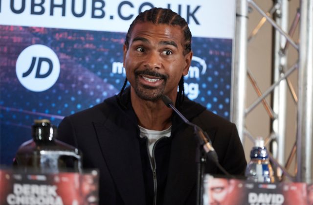 David Haye does not believe Oleksandr Usyk will have the power to stop Derek Chisora on Saturday Photo Credit: Mark Robinson/Matchroom Boxing