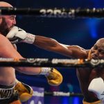 Lartey remained dangerous throughout despite struggling to break Gorman down Photo Credit: Round ‘N’ Bout Media / Queensberry Promotions