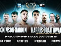 MTK Global return on Sunday with Jay Harris' Commonwealth title defence against Marcel Braithwaite in Wakefield Photo Credit: MTK Global