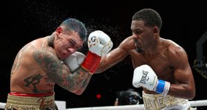 Daniel Jacobs took a split decision win over rival Gabriel Rosado in Florida on Friday night Photo Credit: Ed Mulholland/Matchroom Boxing