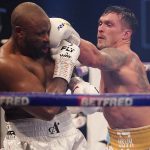 Usyk used his angles and footwork to have success in the middle rounds Photo Credit: Dave Thompson/Matchroom Boxing