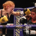 Rachel Ball overcame late replacement Jorgelina Guanini to claim the vacant interim WBC Super Bantamweight title Photo Credit: Mark Robinson/Matchroom Boxing