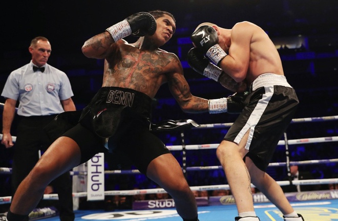 Benn produced a destructive stoppage of Jamoye in London last October Photo Credit: Mark Robinson/Matchroom Boxing