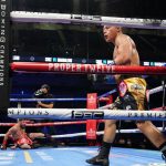 Isaac Cruz knocked out Diego Magdaleno in a round Photo Credit: Sean Michael Ham/Mayweather Promotions