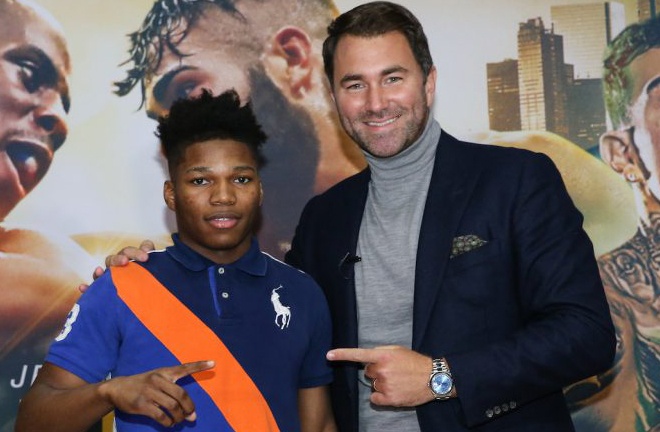 Ford inked a promotional deal with Eddie Hearn and Matchroom Boxing USA after exchanging Instagram messages Photo Credit: Ed Mulholland/Matchroom Boxing USA