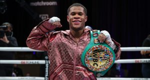 Devin Haney defended his WBC Lightweight title with victory over Yuriorkis Gamboa on Saturday Photo Credit: Ed Mulholland/Matchroom Boxing