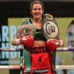 Harper made a successful defence of her WBC and IBO Super Featherweight titles Photo Credit: Mark Robinson/Matchroom Boxing