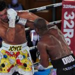 Joyce absorbed his rival’s biggest punches during an early onslaught Photo Credit: Round ‘N’ Bout Media/Queensberry Promotions