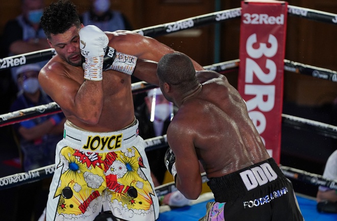 Joyce absorbed his rival's biggest punches during an early onslaught Photo Credit: Round 'N' Bout Media/Queensberry Promotions