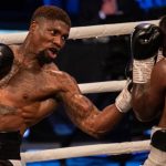 Mikael Lawal remained undefeated with victory over Ossie Jervier Photo Credit: Boxxer