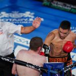 Hamzah Sheeraz defended his WBO super-welterweight crown with a final round stoppage of Guido Nicolas Pitto Photo Credit: Round ‘N’ Bout Media/Queensberry Promotions