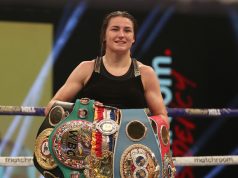 Katie Taylor defended her undisputed lightweight crown with a dominant unanimous decision win over Miriam Gutierrez on Saturday Photo Credit: Mark Robinson/Matchroom Boxing