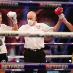 Amy Timlin and Carly Skelly were held to a draw in their Commonwealth super bantamweight contest Photo Credit: Dave Thompson/Matchroom Boxing