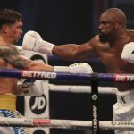 Chisora put the pressure on Usyk in the early stages Photo Credit: Mark Robinson/Matchroom Boxing