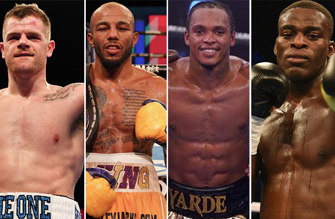 Johnson, Arthur, Yarde and Buatsi from left to right