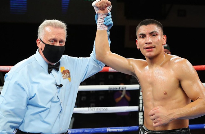 Vergil Ortiz has stormed to 16 straight victories by knockouts Photo Credit: Tom Hogan/HoganPhotos/Golden Boy Promotions