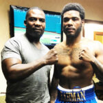 Hasim Rahman Jr (R) alongside his father and former World Heavyweight champion, Hasim Rahman Sr (L) Photo Credit: Instagram @_jr