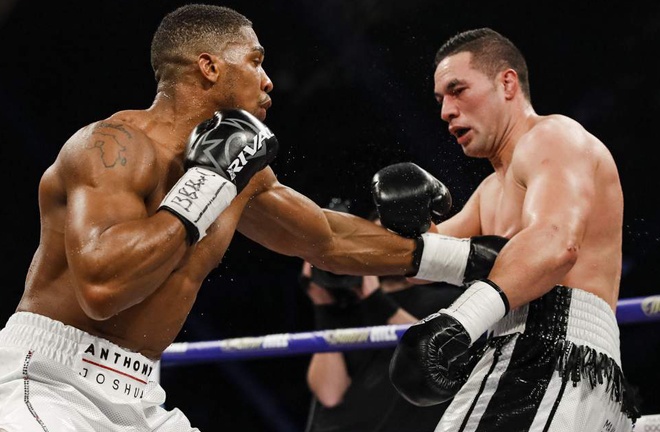 Joshua defeated Parker in March 2018. Photo: Esther Lin/SHOWTIME