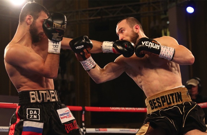 Alexander Besputin returns following a later ruled no contest with Radzhab Butaev in November 2019 Photo Credit: Mark Robinson/Matchroom Boxing