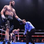 Beterbiev floored Deines in the opening round Photo Credit: Top Rank