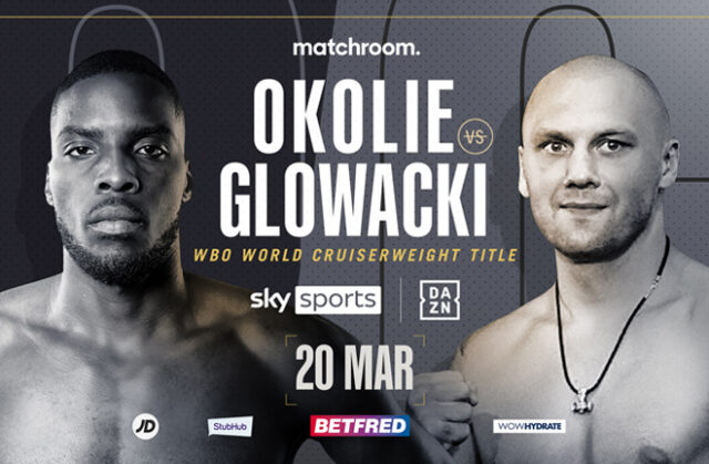 Lawrence Okolie clashes with former two-time world champion Krzysztof Glowacki for the vacant WBO Cruiserweight title on Saturday night