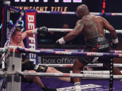 Dillian Whyte knocked out Alexander Povetkin to gain revenge in their rematch in Gibraltar on Saturday night Photo Credit: Mark Robinson/Matchroom Boxing