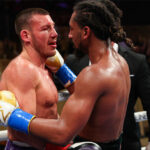 The pair showed respect after the fight Photo Credit: Ed Mulholland/Matchroom