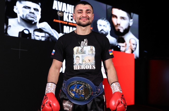 Avanesyan has made three defences of his European Welterweight title Photo Credit: Mark Robinson/Matchroom Boxing