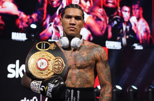 Conor Benn will look forward to a big 2021 after retaining his WBA Continental Welterweight title with a first round stoppage of Samuel Vargas Photo Credit: Dave Thompson/Matchroom Boxing