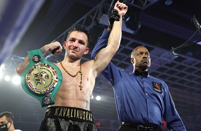 Kavaliauskas is highly-ranked with the WBO Photo Credit: Mikey Williams/Top Rank
