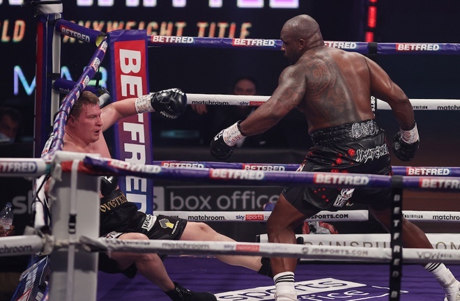 Whyte gained revenge over Povetkin, stopping the Russian in four rounds in Gibraltar in March Photo Credit: Mark Robinson/Matchroom Boxing
