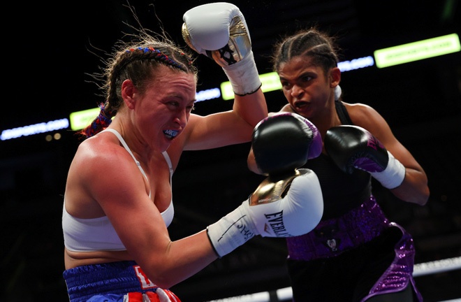 Ramla Ali picked up her third professional win Photo Credit: Ed Mulholland/Matchroom