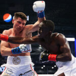 Conway dropped Cissokho in the ninth round Photo Credit: Ed Mulholland/Matchroom