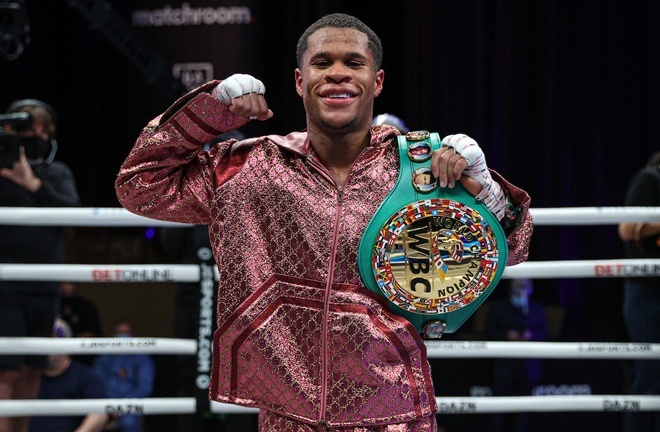 Haney defends his WBC title for the third time.  Photo: Ed Mulholland/Matchroom Boxing