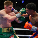 Jason Quigley battled past Shane Mosley after a gripping Middleweight contest Photo Credit: Ed Mulholland/Matchroom Boxing