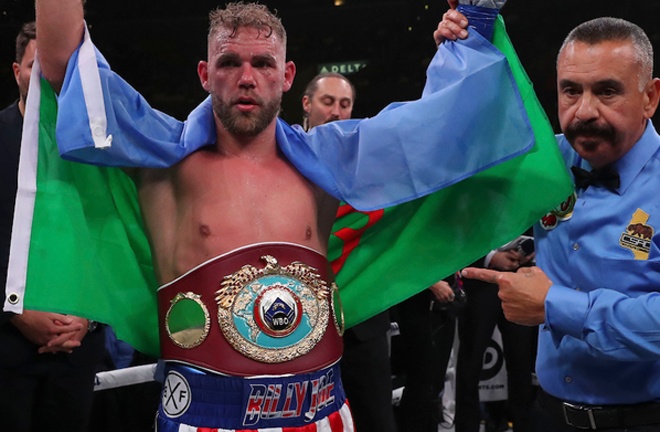Saunders looks to shock the world against Canelo in Texas on Saturday Photo Credit: Ed Mulholland/Matchroom Boxing USA