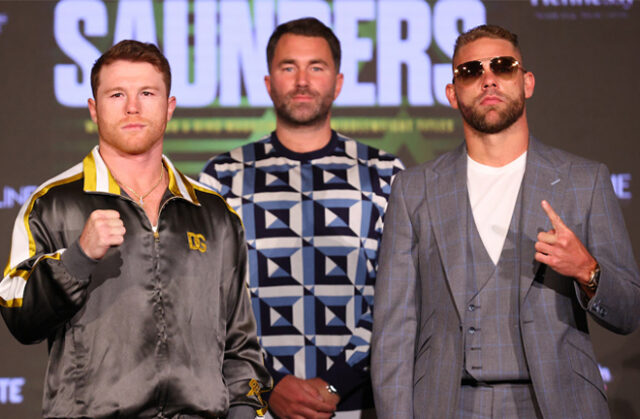 Canelo Alvarez faces Billy Joe Saunders in Texas this weekend in a Super Middleweight world title unification Photo Credit: Ed Mulholland/Matchroom