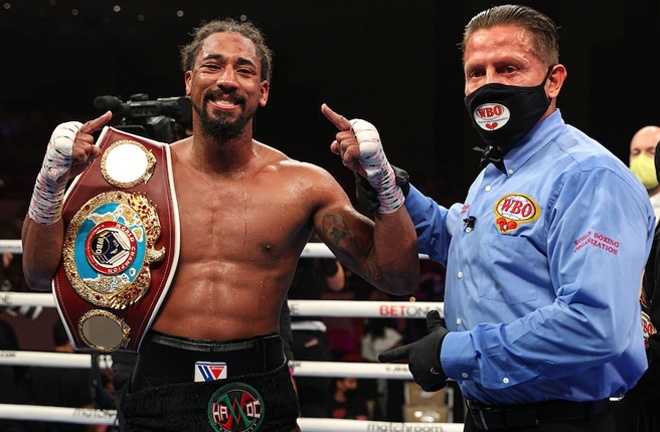 Demetrius Andrade holds the WBO Middleweight crown Photo Credit: Ed Mulholland/Matchroom