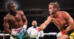 Floyd Mayweather and Logan Paul went the distance in their exhibition in Miami on Sunday Photo Credit: Amanda Westcott/SHOWTIME