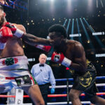 Carlos Adames halted Alexis Salazar in three rounds Photo Credit: Ryan Hafey / Premier Boxing Champions