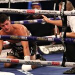 Laws was knocked down three times against Charlton Photo Credit: Mark Robinson/Matchroom Boxing