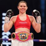 Hunter credits WBO Super Middleweight world champion, Savannah Marshall for her help in sparring Photo Credit: Dave Thompson/Matchroom Boxing