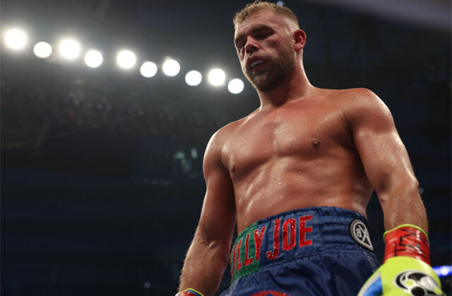Billy Joe Saunders has responded to claims that he quit against Canelo Alvarez Photo Credit: Michelle Farsi/Matchroom
