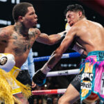 Gervonta Davis landed three knockdowns on route to stopping Mario Barrios in Atlanta on Saturday Photo Credit: Ryan Hafey/Premier Boxing Champions